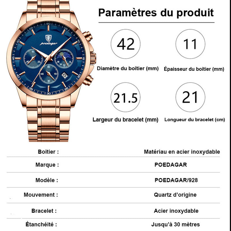 Montre élégante pour homme