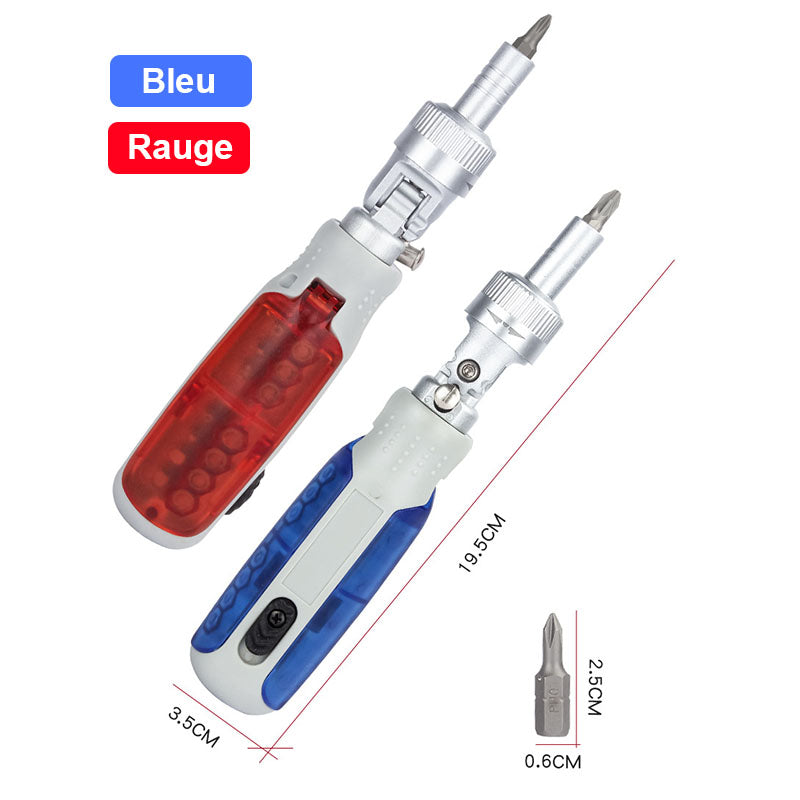 Tournevis Multifonction à Cliquet