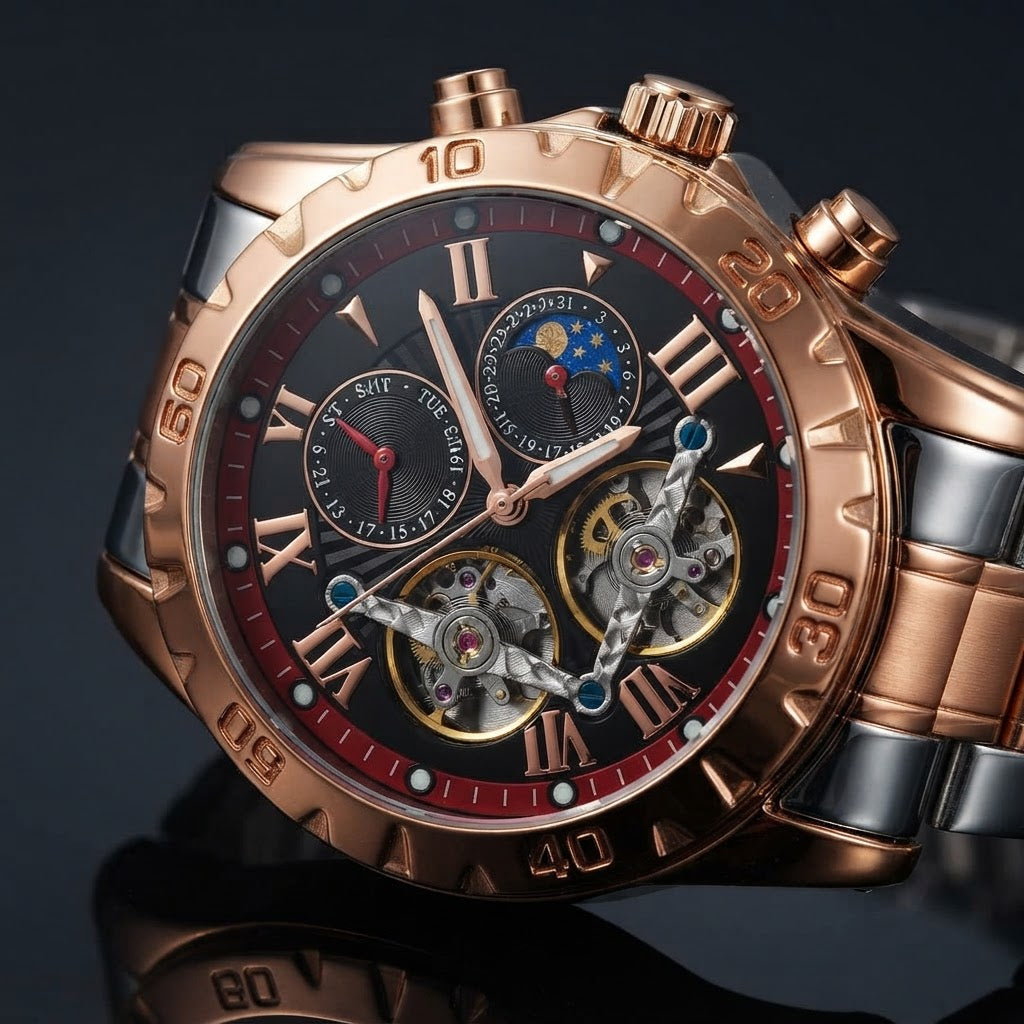 Montre Chronographe Prestige Rose Gold – Édition Business N'Djamena