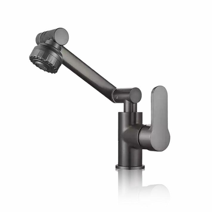 Robinet de lavabo rotatif unique