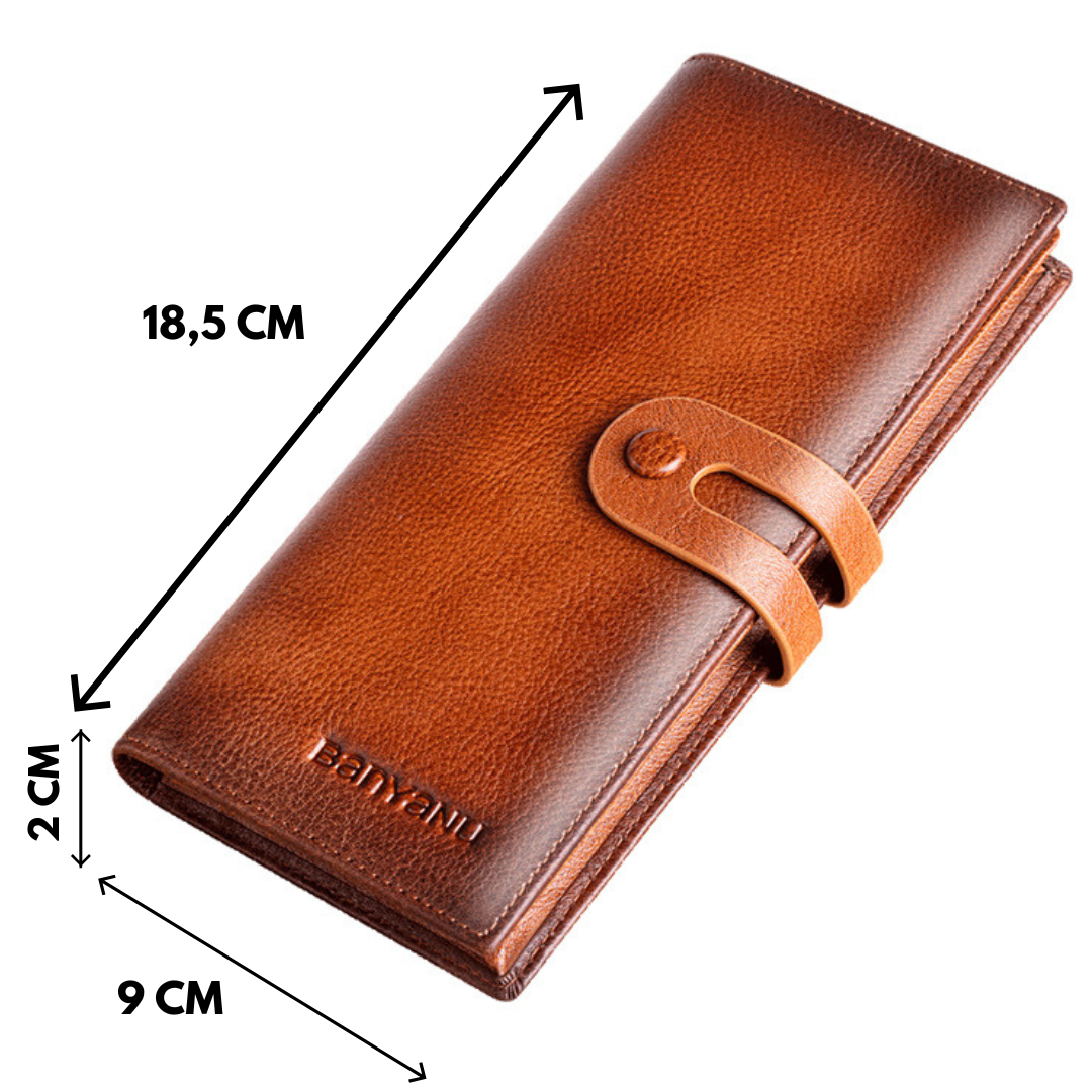 Portefeuille longue multi carte rétro