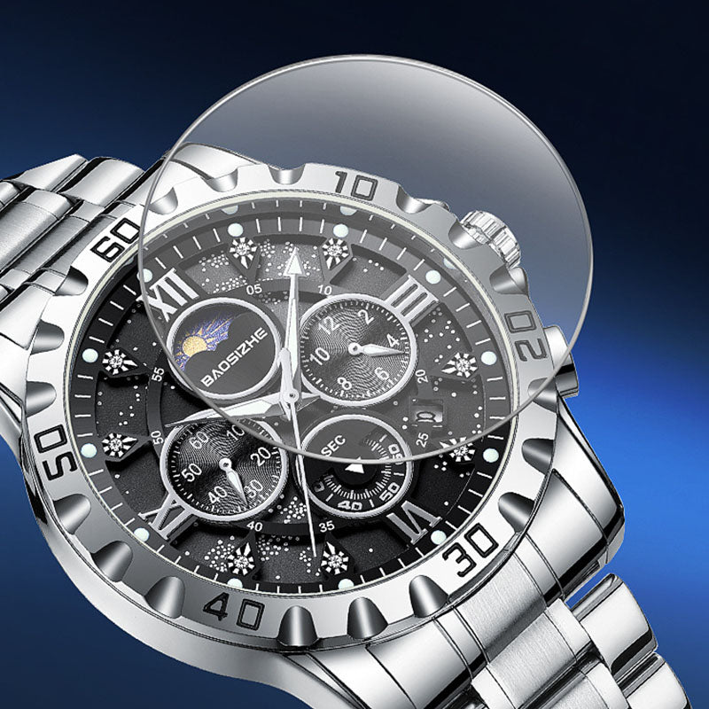 Montre à Quartz Automatique pour Homme – Élégance et Précision au Quotidien