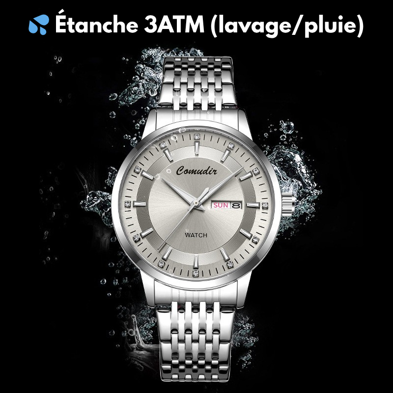 Montre automatique double calendrier pour hommes