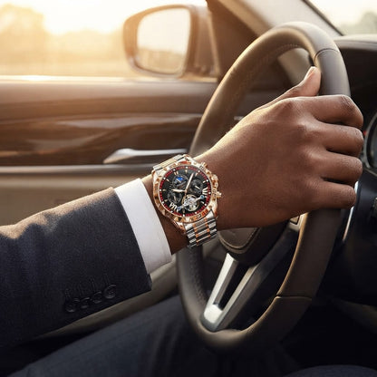 Montre Chronographe Prestige Rose Gold – Édition Business N'Djamena