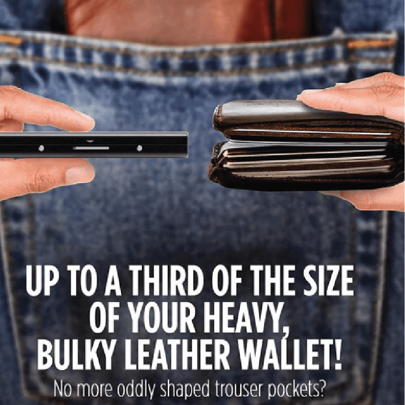 Portefeuille de protection en acier inoxydable