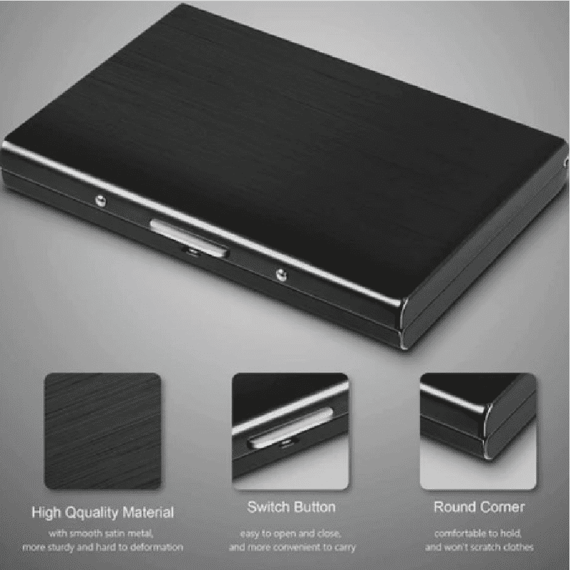 Portefeuille de protection en acier inoxydable