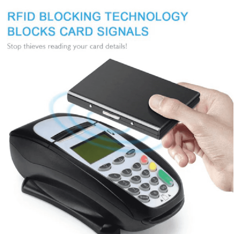 Portefeuille de protection en acier inoxydable