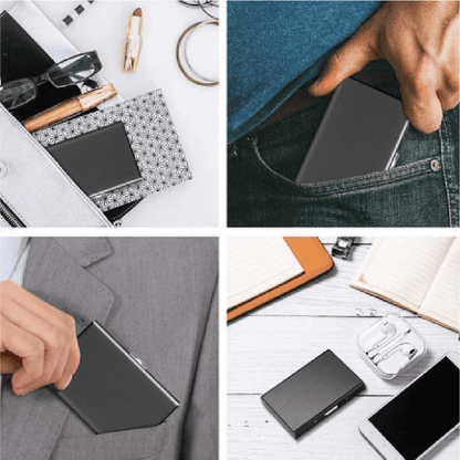 Portefeuille de protection en acier inoxydable sn