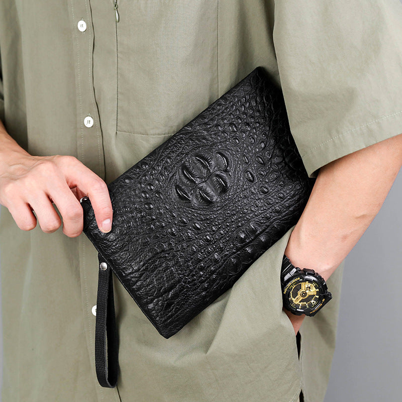 Pochette tendance motif crocodile