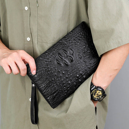 Pochette tendance motif crocodile
