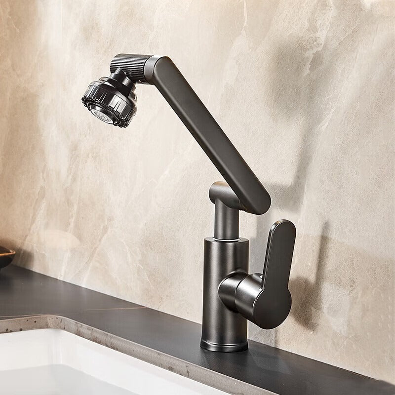 Robinet de lavabo rotatif unique