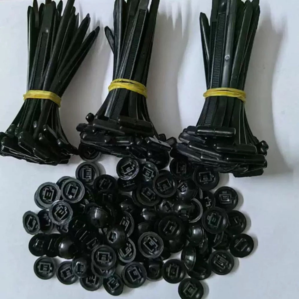 Lot de 100 attaches de câble pour voiture