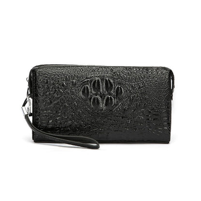 sac à main homme en cuir PU crocodile