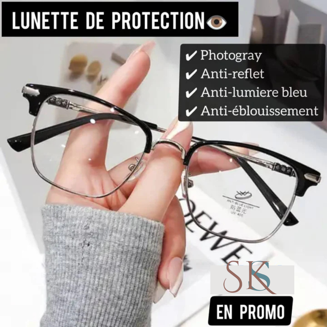 Lunettes de protection photogray avec technologie Blue Protect, Anti-Reflet et Anti-UV 400