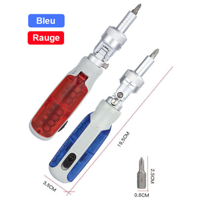 Tournevis Multifonction à Cliquet