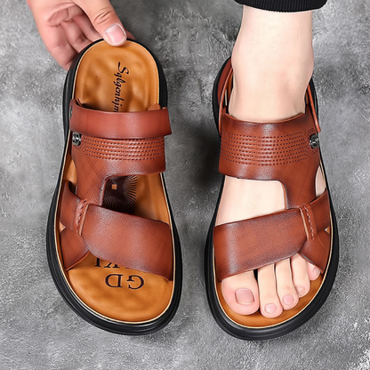 Sandales en cuir véritable pour hommes