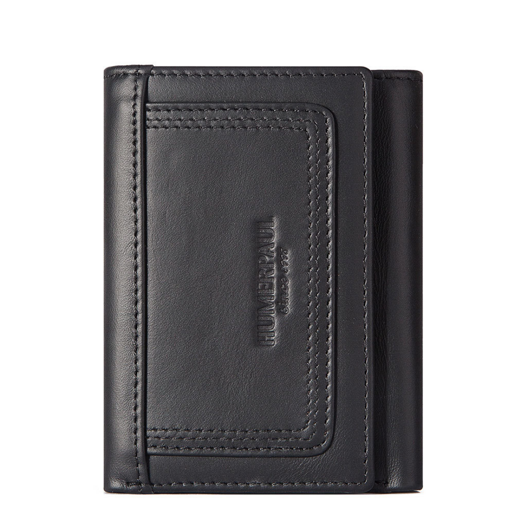 Portefeuille en cuir à trois volets