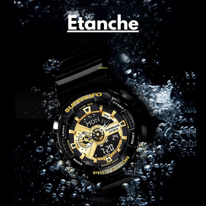 Montre analogique numérique pour homme