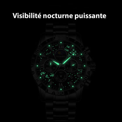 Montre à Quartz Automatique pour Homme – Élégance et Précision au Quotidien