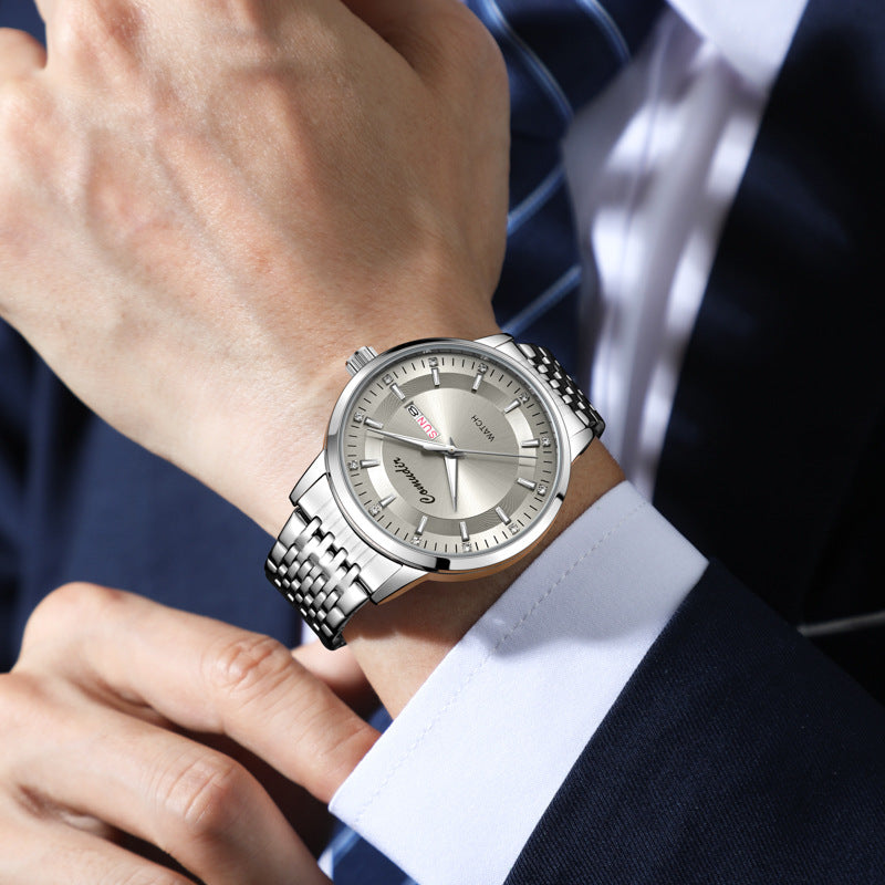 Montre automatique double calendrier pour hommes