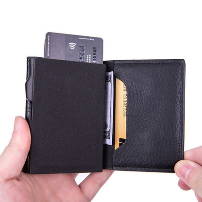 Portefeuille des cartes en cuir sn