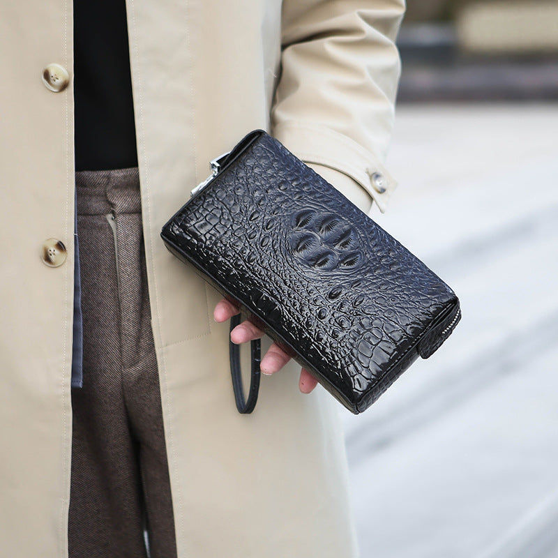 pochette style crocodile vintage