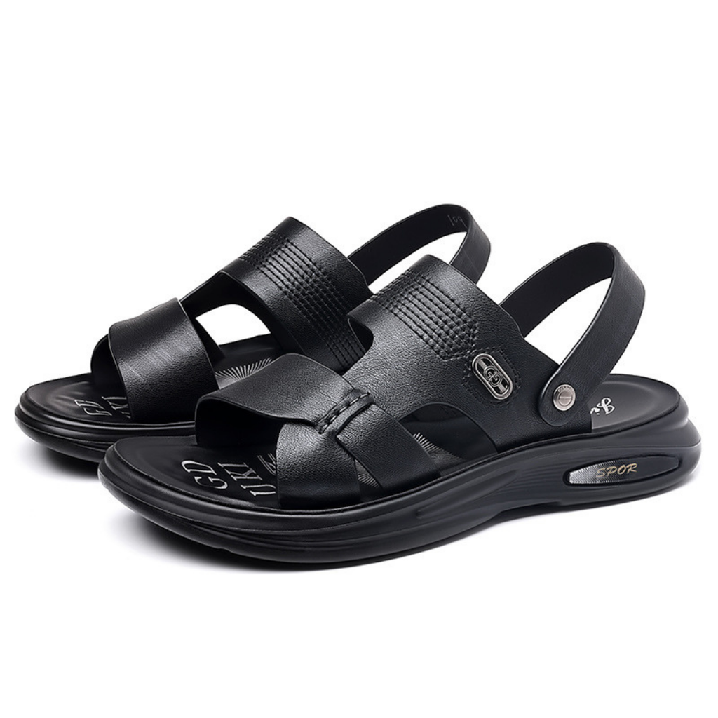 Sandales en cuir véritable pour hommes
