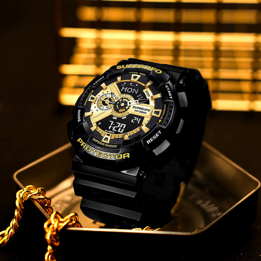 Montre analogique numérique pour homme