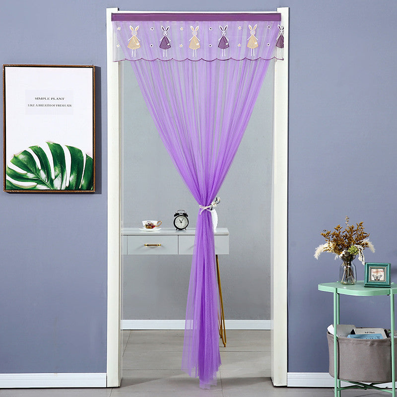 Rideau de porte transparent