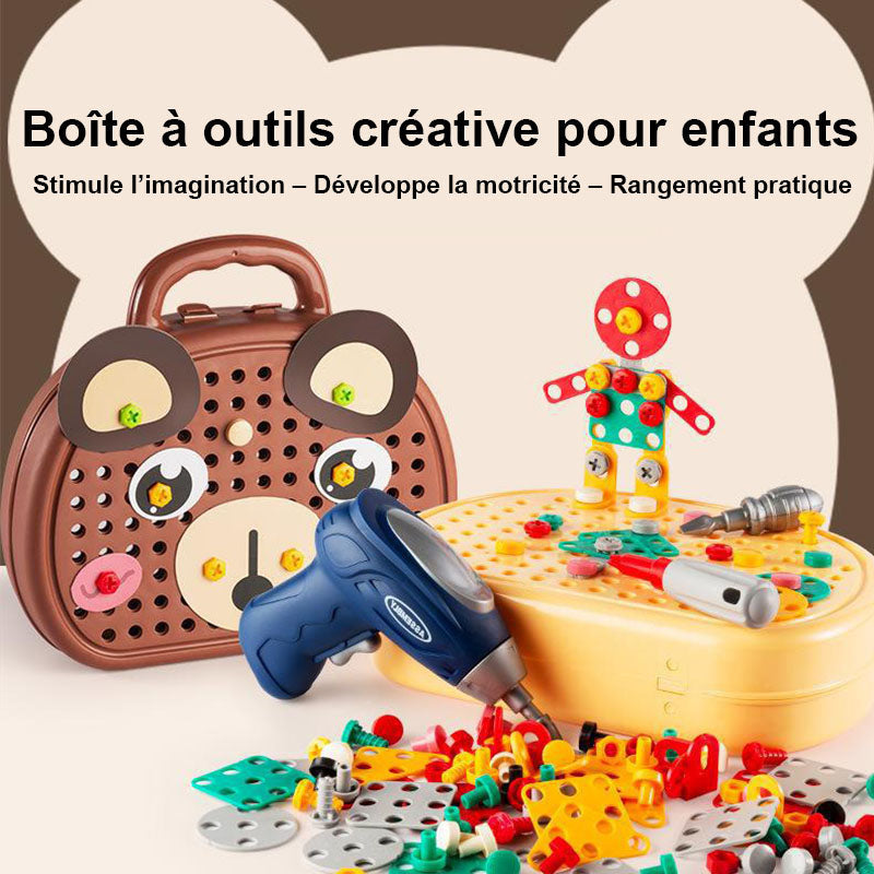 Jeu boîte à outils magique avec perceuse