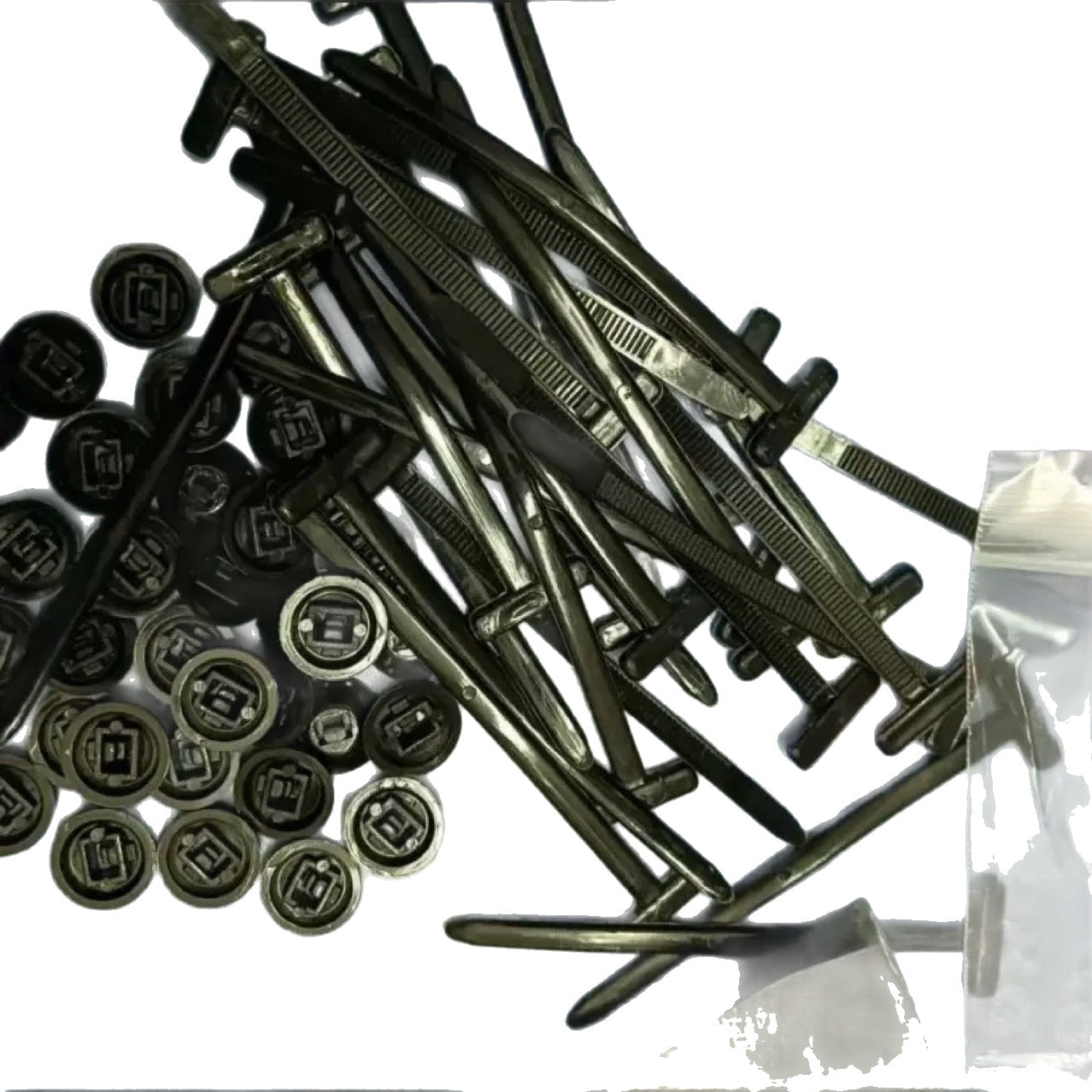 Lot de 100 attaches de câble pour voiture