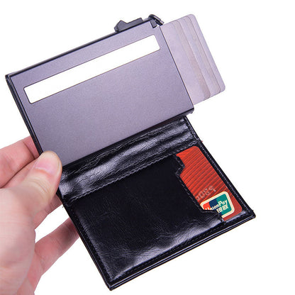 Portefeuille des cartes en cuir sn