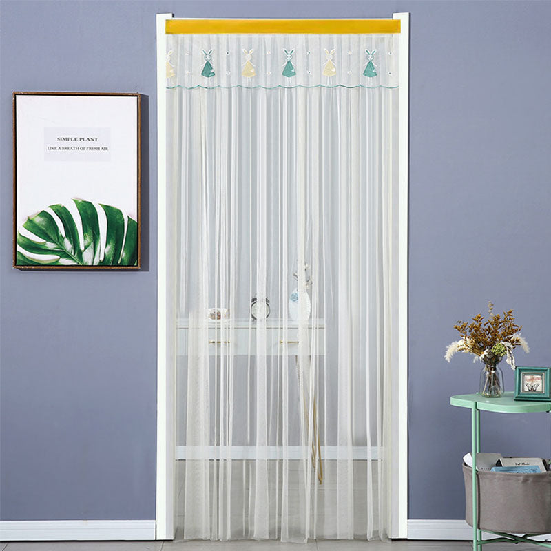 Rideau de porte transparent