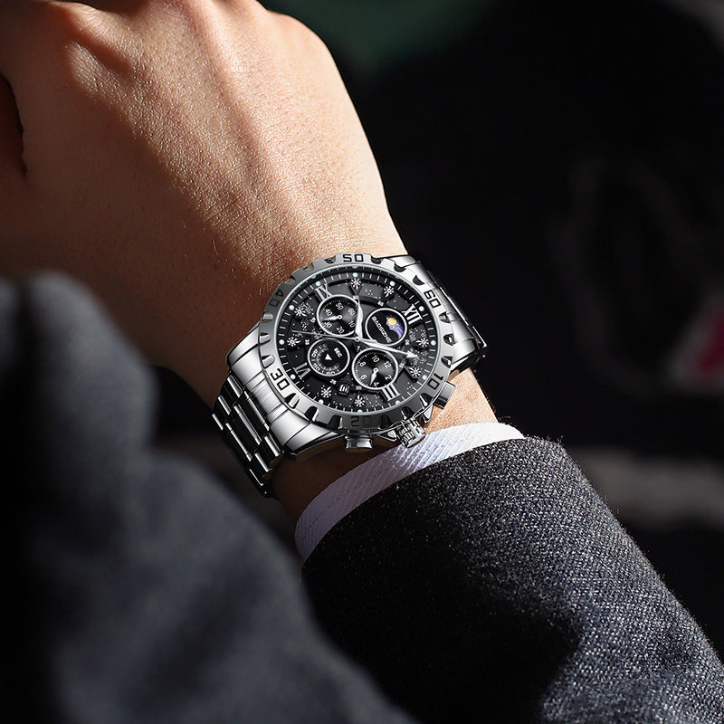 Montre à Quartz Automatique pour Homme – Élégance et Précision au Quotidien