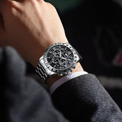 Montre à Quartz Automatique pour Homme – Élégance et Précision au Quotidien