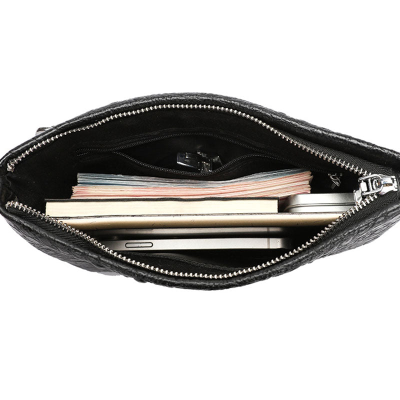 Pochette tendance motif crocodile