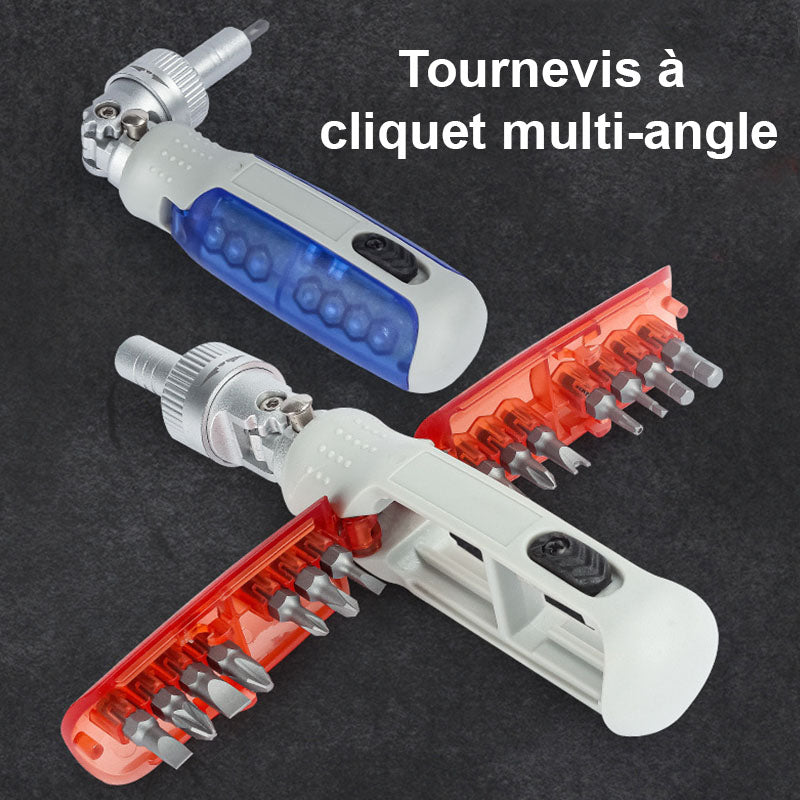 Tournevis Multifonction à Cliquet