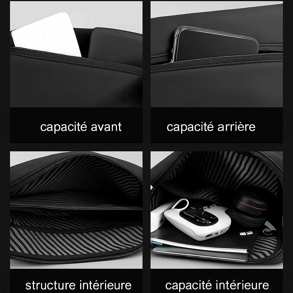 sac à bandoulière fonctionnelle pour homme