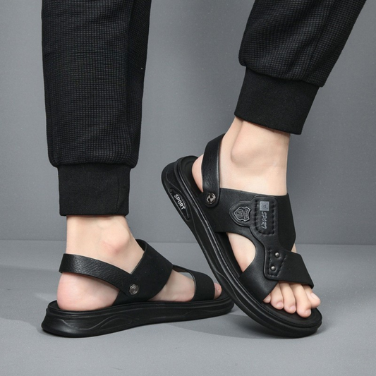 Sandales en cuir véritable pour hommes