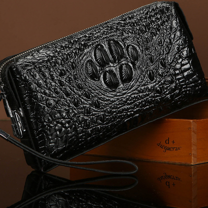 pochette style crocodile vintage