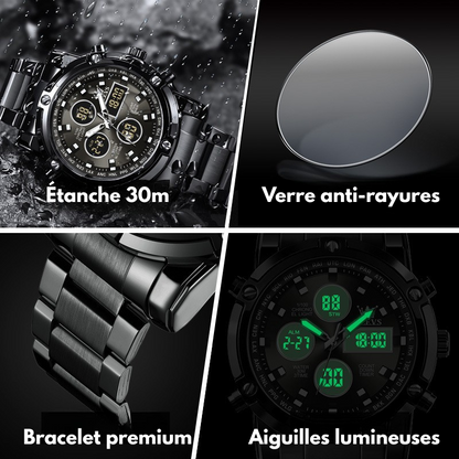 Montre-bracelet pour homme multifonction