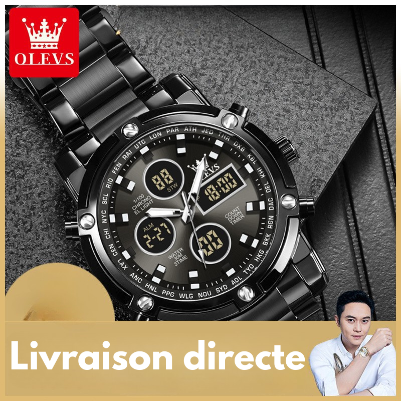 Montre-bracelet pour homme multifonction