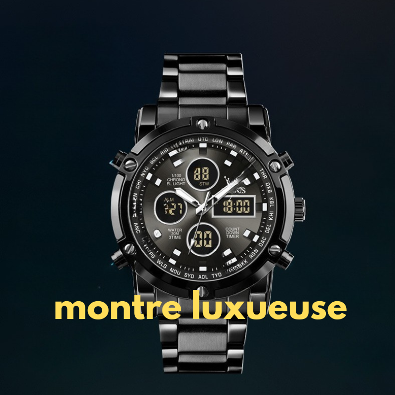 Montre-bracelet pour homme multifonction