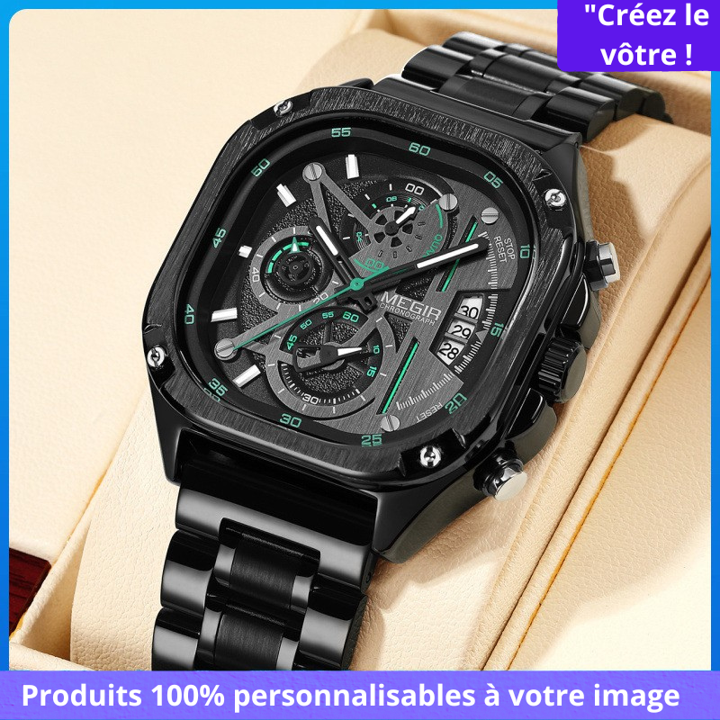 Montre multifonction pour homme