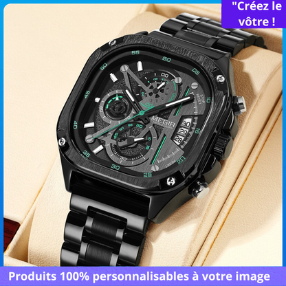 Montre multifonction pour homme
