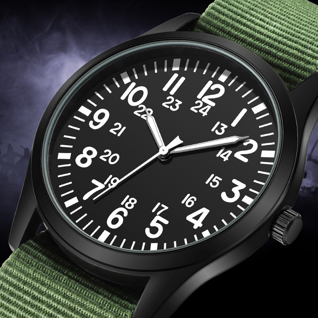 Montre Militaire Élégante et Décontractée