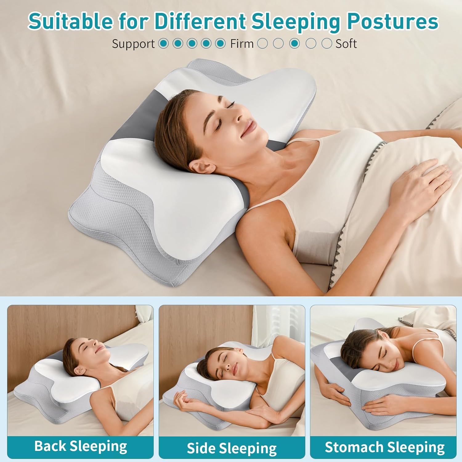 Oreiller cervical pour soulager les douleurs