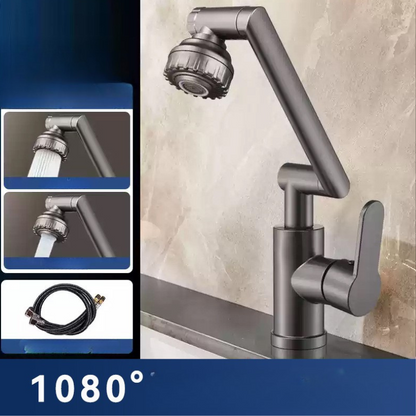 Robinet de lavabo rotatif unique