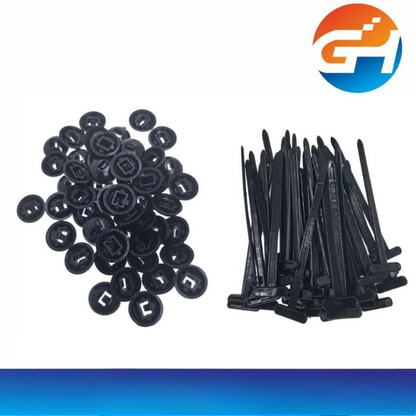 Lot de 100 attaches de câble pour voiture