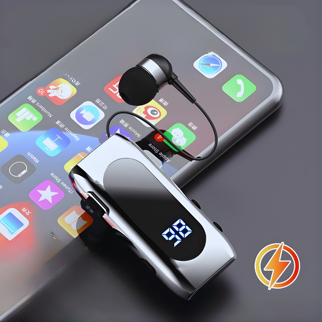 Écouteur rétractable Bluetooth pratique